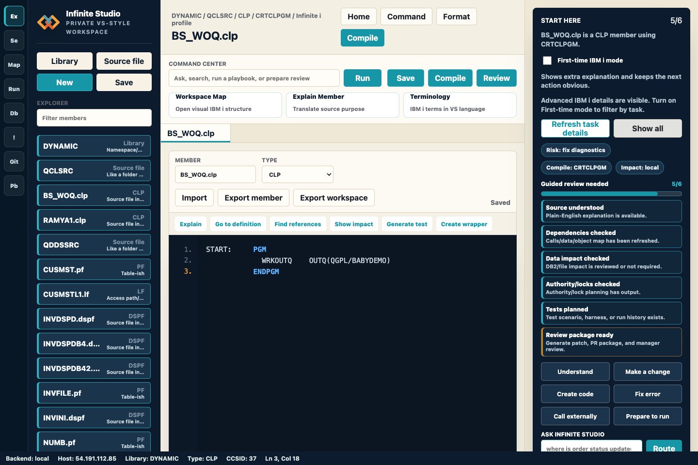 Customer and Infinite admin controls